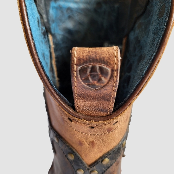 Ariat Rogue Pointed Snipped Toe Cowboy Boots Size 7B Leather - Picture 4 of 16